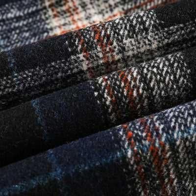 Camisa de Cuadros con Bolsillo Decorativo y Solapa a Juego - Image 19