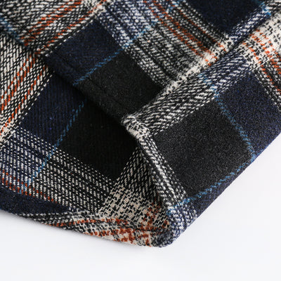 Camisa de Cuadros con Bolsillo Decorativo y Solapa a Juego - Image 22