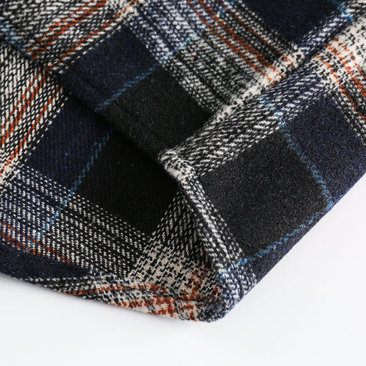 Camisa de Cuadros con Bolsillo Decorativo y Solapa a Juego - Image 22