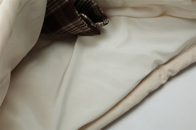 Abrigo Acolchado para Hombre con Parches de Cuadros y Bordados - Image 24
