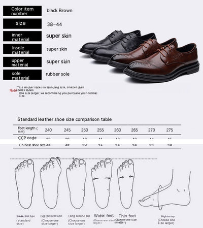 Zapatos de Cuero Brogue Ejecutivo para Hombre - Image 5