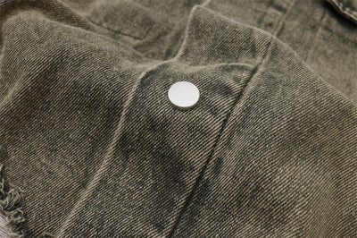 Chaqueta Vaquera Rasgada para Hombre - Estilo Urbano Casual - Image 36