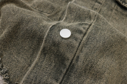 Chaqueta Vaquera Rasgada para Hombre - Estilo Urbano Casual - Image 36