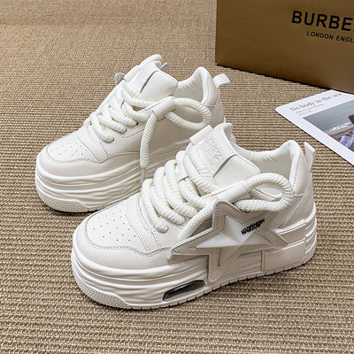Tenis Blancos Plataforma Casual Versátiles para Mujer - Image 18