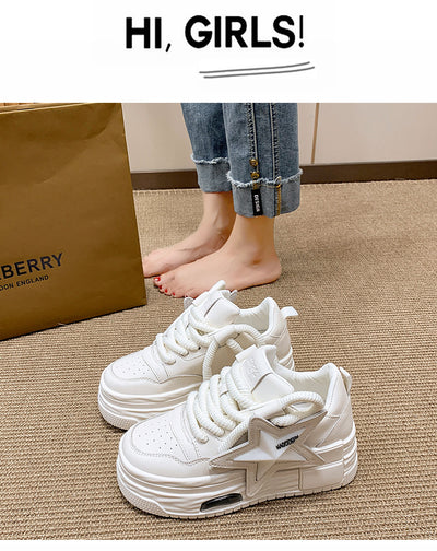 Tenis Blancos Plataforma Casual Versátiles para Mujer - Image 22