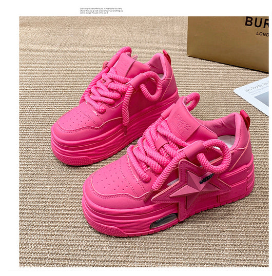 Tenis Blancos Plataforma Casual Versátiles para Mujer - Image 25