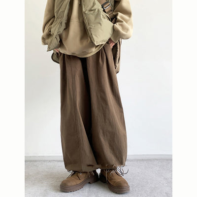Pantalones Casuales Básicos de Color Sólido Estilo Retro Japonés - Image 12