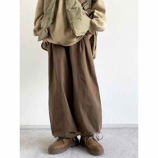 Pantalones Casuales Básicos de Color Sólido Estilo Retro Japonés - Image 12