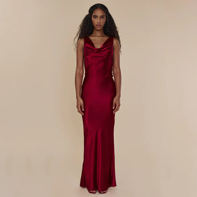 Vestido Largo de Gala con Encaje y Cordones para Mujer - Image 18