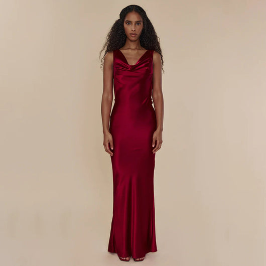 Vestido Largo de Gala con Encaje y Cordones para Mujer - Image 18