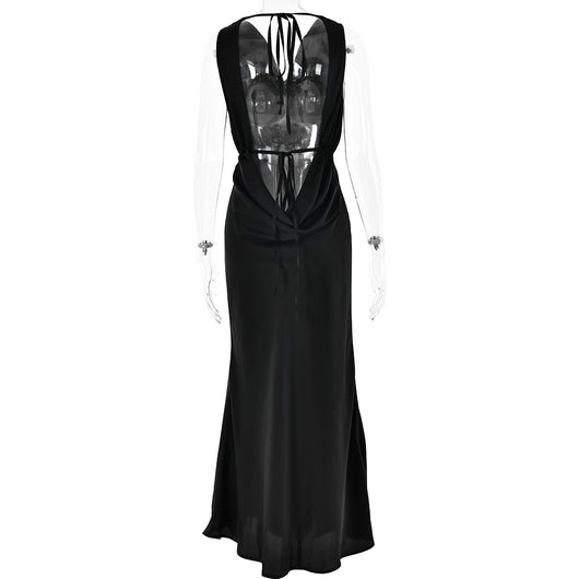 Vestido Largo de Gala con Encaje y Cordones para Mujer - Image 23