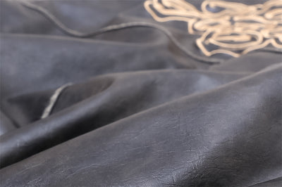 Abrigo de Cuero Acolchado con Bordado Floral para Hombre - Image 42