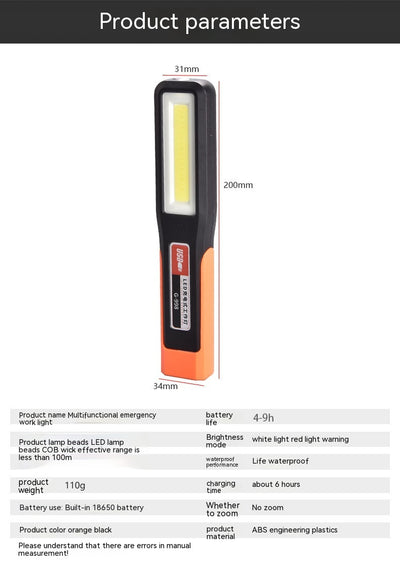 Linterna LED Profesional para Reparación Automotriz con Imán y Luz Ultra Brillante - Image 14