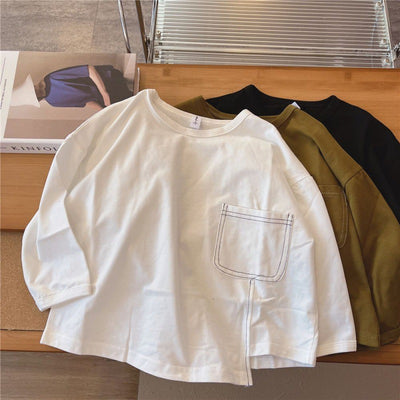 Blusa Interior de Otoño para Bebé con Diseño Irregular - Image 9