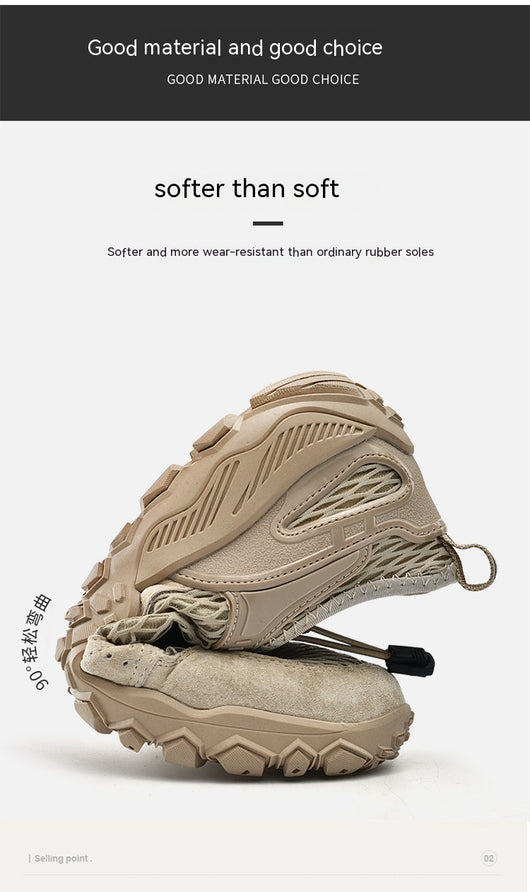 Zapatos de Cuero Transpirables para Hombre - Calzado Deportivo Outdoor de Suela Blanda Antideslizante - Image 10