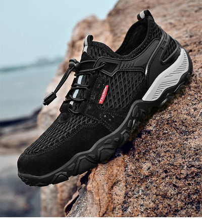 Zapatos de Cuero Transpirables para Hombre - Calzado Deportivo Outdoor de Suela Blanda Antideslizante - Image 17