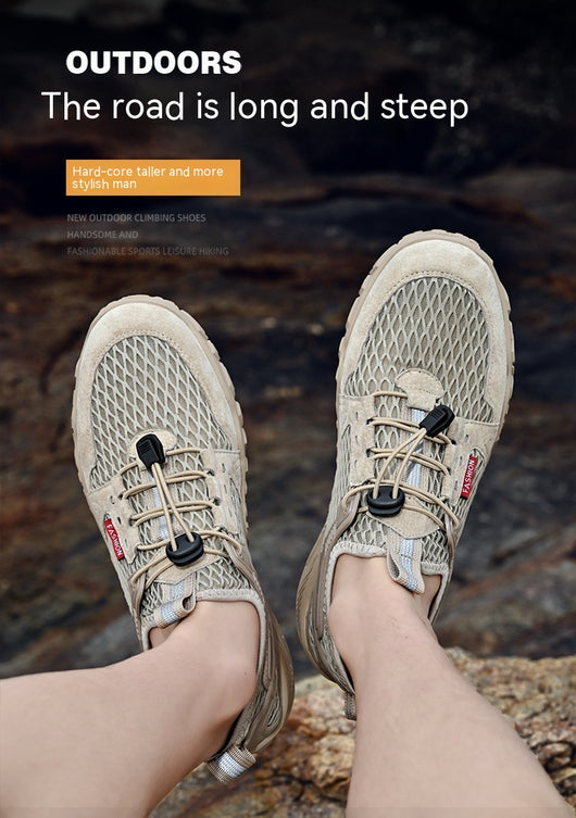 Zapatos de Cuero Transpirables para Hombre - Calzado Deportivo Outdoor de Suela Blanda Antideslizante - Image 24