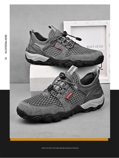 Zapatos de Cuero Transpirables para Hombre - Calzado Deportivo Outdoor de Suela Blanda Antideslizante - Image 26