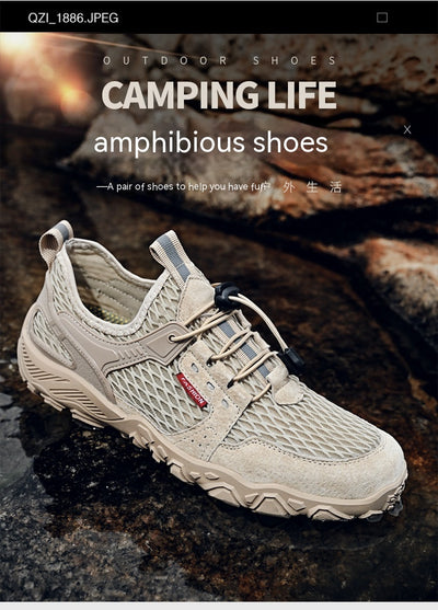 Zapatos de Cuero Transpirables para Hombre - Calzado Deportivo Outdoor de Suela Blanda Antideslizante - Image 27