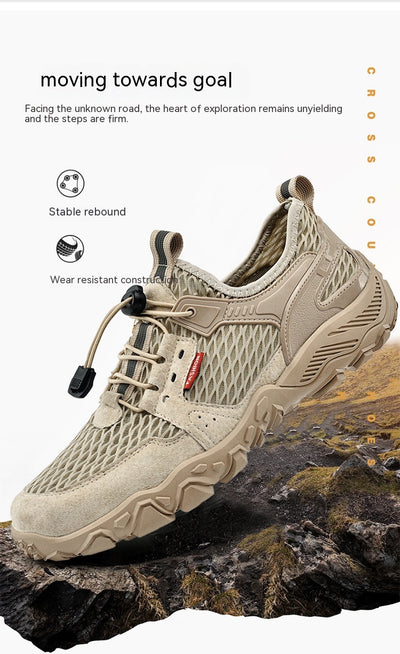 Zapatos de Cuero Transpirables para Hombre - Calzado Deportivo Outdoor de Suela Blanda Antideslizante - Image 32