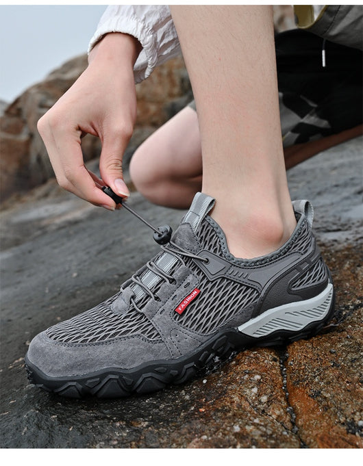 Zapatos de Cuero Transpirables para Hombre - Calzado Deportivo Outdoor de Suela Blanda Antideslizante - Image 37