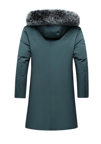 Abrigo Acolchado Hombre con Cuello de Piel de Zorro - Impermeable y Cálido - Image 15