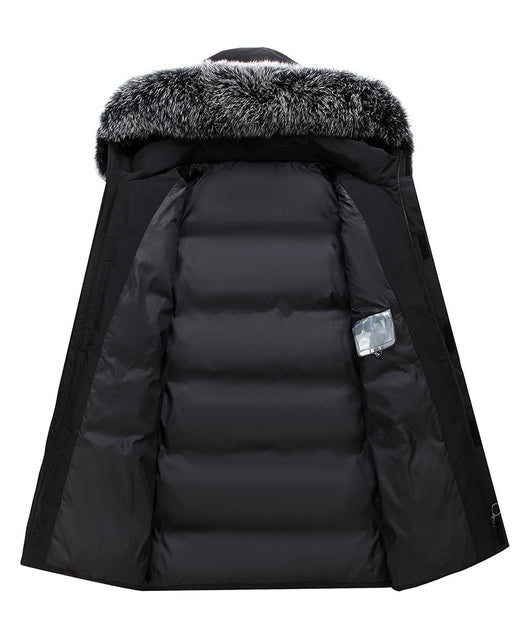 Abrigo Acolchado Hombre con Cuello de Piel de Zorro - Impermeable y Cálido - Image 16