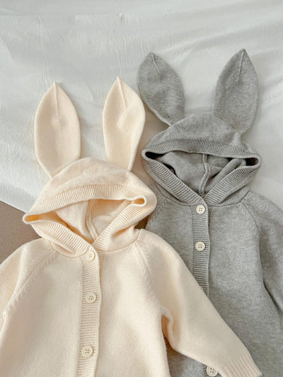 Pijama Enterizo con Capucha de Orejas de Osito Estilo Occidental - Image 32