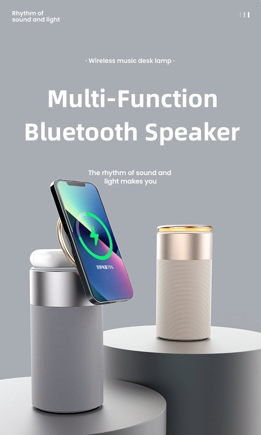 Cargador 3 en 1 para iPhone y AirPods con Parlante Bluetooth y Lámpara Táctil - Image 12