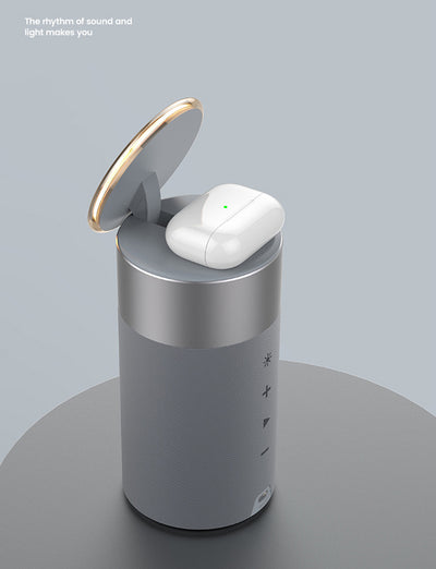 Cargador 3 en 1 para iPhone y AirPods con Parlante Bluetooth y Lámpara Táctil - Image 18