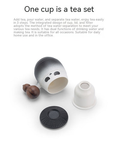 Taza Térmica Panda Hero con Tapa - Vaso para Agua y Bebidas - Image 20