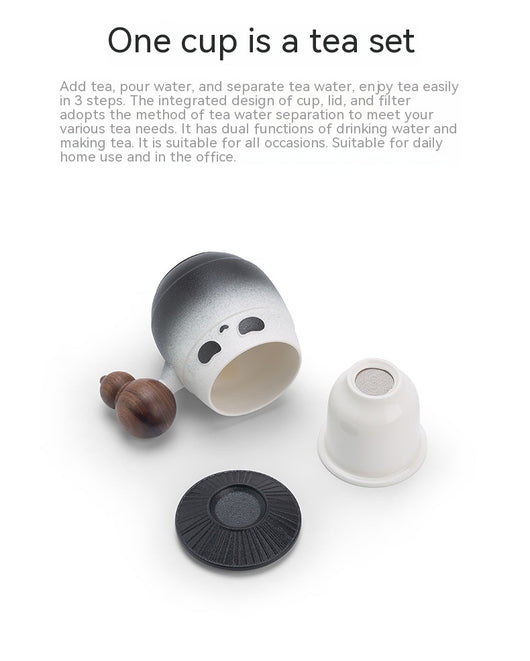 Taza Térmica Panda Hero con Tapa - Vaso para Agua y Bebidas - Image 20