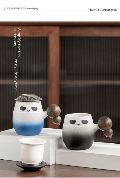 Taza Térmica Panda Hero con Tapa - Vaso para Agua y Bebidas - Image 22