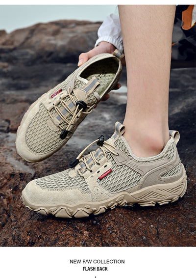 Zapatos de Cuero Transpirables para Hombre - Calzado Deportivo Outdoor de Suela Blanda Antideslizante - Image 55