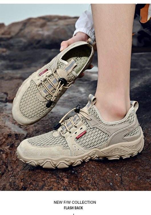Zapatos de Cuero Transpirables para Hombre - Calzado Deportivo Outdoor de Suela Blanda Antideslizante - Image 55