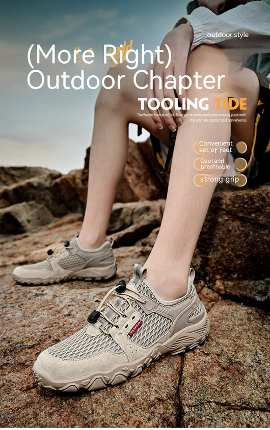 Zapatos de Cuero Transpirables para Hombre - Calzado Deportivo Outdoor de Suela Blanda Antideslizante - Image 58