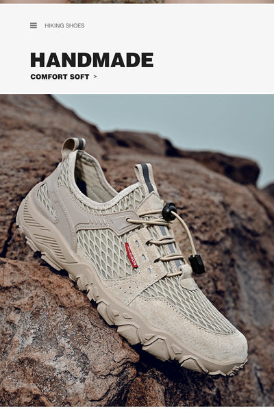 Zapatos de Cuero Transpirables para Hombre - Calzado Deportivo Outdoor de Suela Blanda Antideslizante - Image 63