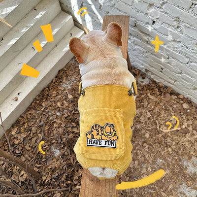 Mono Tipo Pana para Mascotas con Bolsillos Tridimensionales - Image 7