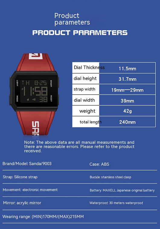 Reloj Cuadrado Luminoso Versátil - Diseño Moderno para Cualquier Ocasión - Image 31