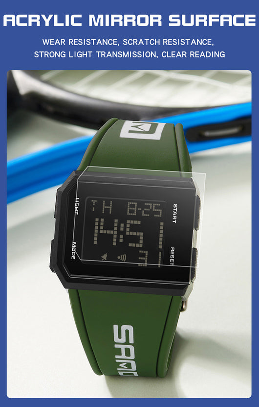 Reloj Cuadrado Luminoso Versátil - Diseño Moderno para Cualquier Ocasión - Image 38