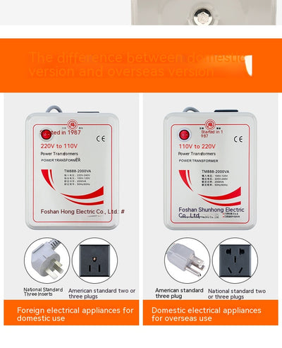 Convertidor de Voltaje 220V a 110V - Transformador Bidireccional para Electrodomésticos - Image 6