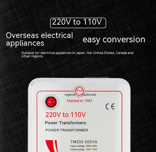 Convertidor de Voltaje 220V a 110V - Transformador Bidireccional para Electrodomésticos - Image 7