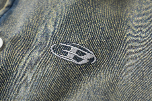 Chaqueta Denim Acolchada con Degradado de Color - Image 21