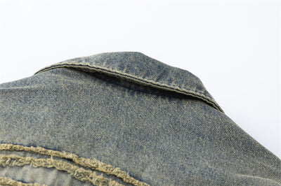 Chaqueta Denim Acolchada con Degradado de Color - Image 26