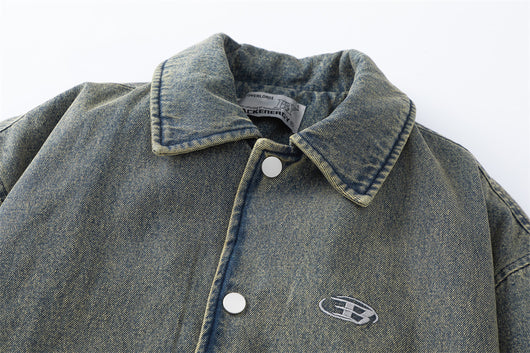Chaqueta Denim Acolchada con Degradado de Color - Image 27