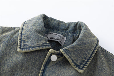 Chaqueta Denim Acolchada con Degradado de Color - Image 29