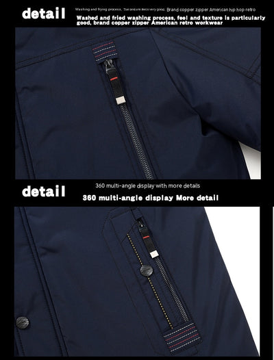 Abrigo Acolchado para Hombre - Chaqueta Térmica de Algodón Grueso - Image 12