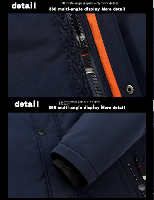 Abrigo Acolchado para Hombre - Chaqueta Térmica de Algodón Grueso - Image 13