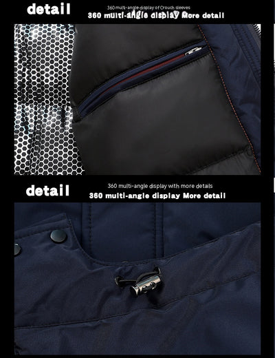 Abrigo Acolchado para Hombre - Chaqueta Térmica de Algodón Grueso - Image 16