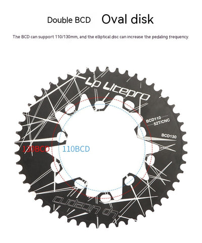 Plato de Cadena Plegable 110BCD Universal para Bicicleta de Ruta - Image 12